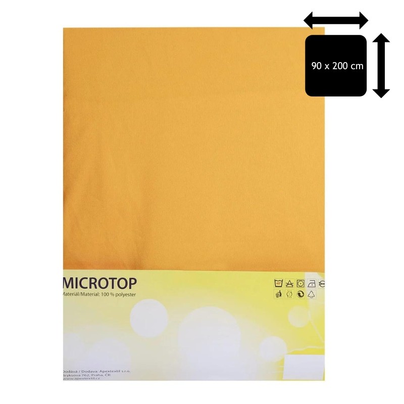 Prostěradlo Apex Microtop - Jednolůžko 90 x 200 cm - Pomeranč